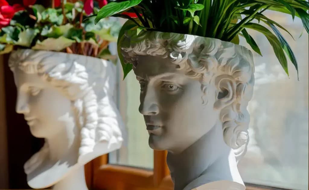 Bustes jardinières imprimés en 3D