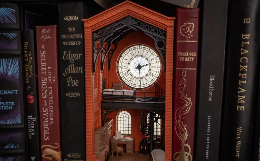 Book nook / maquette éclairée